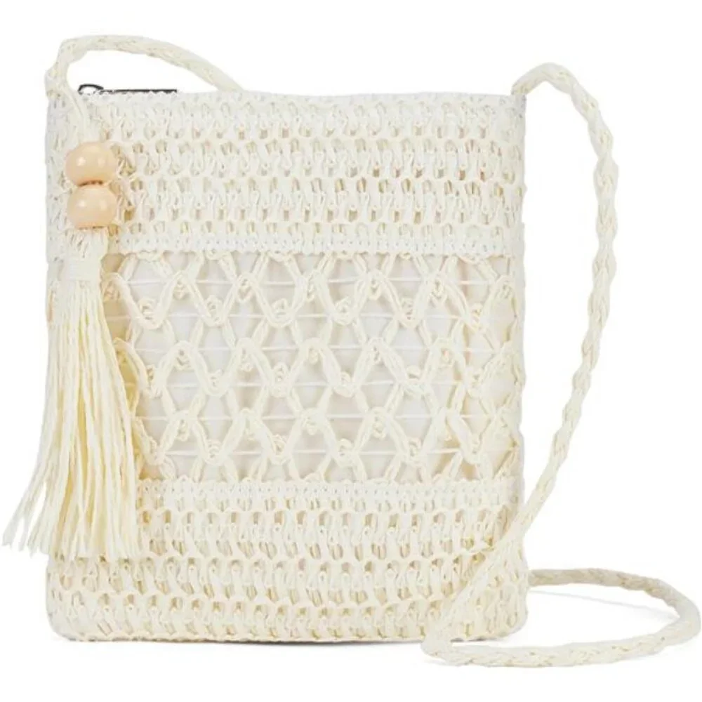 Women Small Beach Straw Purse For Women:‎ Straw Bags Crossbody Shoulder Handbags